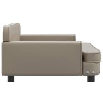 vidaXL Canapea pentru copii, cappuccino, 90x53x30 cm, piele ecologică vidaXL Canapea pentru copii, cappuccino, 90x53x30 cm, piele ecologică
