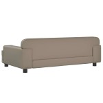 vidaXL Canapea pentru copii, cappuccino, 90x53x30 cm, piele ecologică vidaXL Canapea pentru copii, cappuccino, 90x53x30 cm, piele ecologică