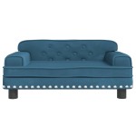 vidaXL Canapea pentru copii, albastru, 70x45x30 cm, catifea vidaXL Canapea pentru copii, albastru, 70x45x30 cm, catifea