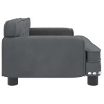 vidaXL Canapea pentru copii, gri închis, 70x45x30 cm, catifea vidaXL Canapea pentru copii, gri închis, 70x45x30 cm, catifea