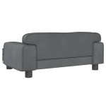 vidaXL Canapea pentru copii, gri închis, 70x45x30 cm, catifea vidaXL Canapea pentru copii, gri închis, 70x45x30 cm, catifea
