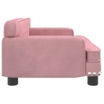 vidaXL Canapea pentru copii, roz, 70x45x30 cm, catifea vidaXL Canapea pentru copii, roz, 70x45x30 cm, catifea
