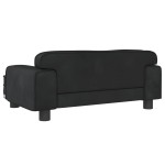 vidaXL Canapea pentru copii, negru, 70x45x30 cm, catifea vidaXL Canapea pentru copii, negru, 70x45x30 cm, catifea