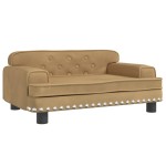 vidaXL Canapea pentru copii, maro, 70x45x30 cm, catifea