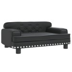 vidaXL Canapea pentru copii, negru, 70x45x30 cm, piele ecologică vidaXL Canapea pentru copii, negru, 70x45x30 cm, piele ecologică