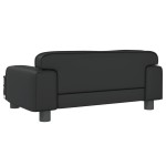 vidaXL Canapea pentru copii, negru, 70x45x30 cm, piele ecologică vidaXL Canapea pentru copii, negru, 70x45x30 cm, piele ecologică