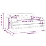 vidaXL Canapea pentru copii, negru, 70x45x30 cm, piele ecologică vidaXL Canapea pentru copii, negru, 70x45x30 cm, piele ecologică