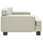 vidaXL Canapea pentru copii, crem, 70x45x30 cm, piele ecologică vidaXL Canapea pentru copii, crem, 70x45x30 cm, piele ecologică