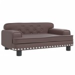 vidaXL Canapea pentru copii maro 70x45x30 cm piele artificială vidaXL Canapea pentru copii maro 70x45x30 cm piele artificială