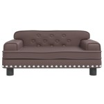 vidaXL Canapea pentru copii maro 70x45x30 cm piele artificială vidaXL Canapea pentru copii maro 70x45x30 cm piele artificială