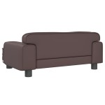 vidaXL Canapea pentru copii maro 70x45x30 cm piele artificială vidaXL Canapea pentru copii maro 70x45x30 cm piele artificială