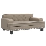 vidaXL Canapea pentru copii, cappuccino, 70x45x30 cm, piele ecologică vidaXL Canapea pentru copii, cappuccino, 70x45x30 cm, piele ecologică