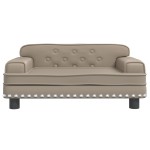 vidaXL Canapea pentru copii, cappuccino, 70x45x30 cm, piele ecologică vidaXL Canapea pentru copii, cappuccino, 70x45x30 cm, piele ecologică