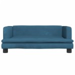 vidaXL Canapea pentru copii, albastru, 80x45x30 cm, catifea vidaXL Canapea pentru copii, albastru, 80x45x30 cm, catifea