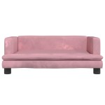 vidaXL Canapea pentru copii, roz, 80x45x30 cm, catifea vidaXL Canapea pentru copii, roz, 80x45x30 cm, catifea
