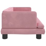 vidaXL Canapea pentru copii, roz, 80x45x30 cm, catifea vidaXL Canapea pentru copii, roz, 80x45x30 cm, catifea