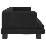 vidaXL Canapea pentru copii, negru, 80x45x30 cm, catifea vidaXL Canapea pentru copii, negru, 80x45x30 cm, catifea
