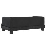 vidaXL Canapea pentru copii, negru, 80x45x30 cm, catifea vidaXL Canapea pentru copii, negru, 80x45x30 cm, catifea