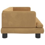vidaXL Canapea pentru copii, maro, 80x45x30 cm, catifea vidaXL Canapea pentru copii, maro, 80x45x30 cm, catifea