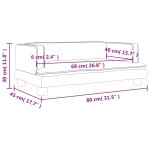 vidaXL Canapea pentru copii, crem, 80x45x30 cm, catifea vidaXL Canapea pentru copii, crem, 80x45x30 cm, catifea