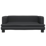 vidaXL Canapea pentru copii, negru, 80x45x30 cm, piele ecologică vidaXL Canapea pentru copii, negru, 80x45x30 cm, piele ecologică