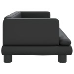 vidaXL Canapea pentru copii, negru, 80x45x30 cm, piele ecologică vidaXL Canapea pentru copii, negru, 80x45x30 cm, piele ecologică