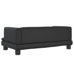 vidaXL Canapea pentru copii, negru, 80x45x30 cm, piele ecologică vidaXL Canapea pentru copii, negru, 80x45x30 cm, piele ecologică