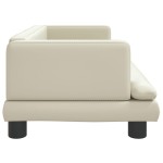 vidaXL Canapea pentru copii, crem, 80x45x30 cm, piele ecologică vidaXL Canapea pentru copii, crem, 80x45x30 cm, piele ecologică