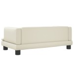 vidaXL Canapea pentru copii, crem, 80x45x30 cm, piele ecologică vidaXL Canapea pentru copii, crem, 80x45x30 cm, piele ecologică