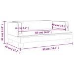 vidaXL Canapea pentru copii, crem, 80x45x30 cm, piele ecologică vidaXL Canapea pentru copii, crem, 80x45x30 cm, piele ecologică
