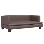 vidaXL Canapea pentru copii, maro, 80x45x30 cm piele artificială vidaXL Canapea pentru copii, maro, 80x45x30 cm piele artificială