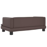 vidaXL Canapea pentru copii, maro, 80x45x30 cm piele artificială vidaXL Canapea pentru copii, maro, 80x45x30 cm piele artificială