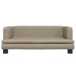 vidaXL Canapea pentru copii, cappuccino, 80x45x30 cm, piele ecologică vidaXL Canapea pentru copii, cappuccino, 80x45x30 cm, piele ecologică