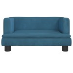 vidaXL Canapea pentru copii, albastru, 60x40x30 cm, catifea vidaXL Canapea pentru copii, albastru, 60x40x30 cm, catifea