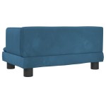 vidaXL Canapea pentru copii, albastru, 60x40x30 cm, catifea vidaXL Canapea pentru copii, albastru, 60x40x30 cm, catifea