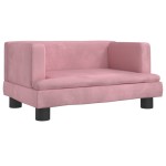 vidaXL Canapea pentru copii, roz, 60x40x30 cm, catifea vidaXL Canapea pentru copii, roz, 60x40x30 cm, catifea