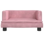 vidaXL Canapea pentru copii, roz, 60x40x30 cm, catifea vidaXL Canapea pentru copii, roz, 60x40x30 cm, catifea