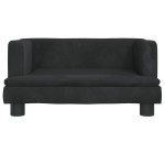 vidaXL Canapea pentru copii, negru, 60x40x30 cm, catifea vidaXL Canapea pentru copii, negru, 60x40x30 cm, catifea