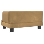 vidaXL Canapea pentru copii, maro, 60x40x30 cm, catifea