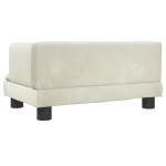 vidaXL Canapea pentru copii, crem, 60x40x30 cm, catifea vidaXL Canapea pentru copii, crem, 60x40x30 cm, catifea