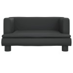 vidaXL Canapea pentru copii, negru, 60x40x30 cm, piele ecologică vidaXL Canapea pentru copii, negru, 60x40x30 cm, piele ecologică