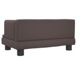 vidaXL Canapea pentru copii, maro, 60x40x30 cm, piele ecologică vidaXL Canapea pentru copii, maro, 60x40x30 cm, piele ecologică