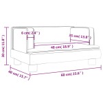 vidaXL Canapea pentru copii, maro, 60x40x30 cm, piele ecologică vidaXL Canapea pentru copii, maro, 60x40x30 cm, piele ecologică