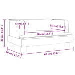 vidaXL Canapea pentru copii, gri, 60x40x30 cm, piele ecologică vidaXL Canapea pentru copii, gri, 60x40x30 cm, piele ecologică