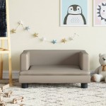 vidaXL Canapea pentru copii, cappuccino, 60x40x30 cm, piele ecologică vidaXL Canapea pentru copii, cappuccino, 60x40x30 cm, piele ecologică