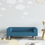 vidaXL Canapea pentru copii, albastru, 70x45x26,5 cm, catifea vidaXL Canapea pentru copii, albastru, 70x45x26,5 cm, catifea