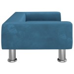 vidaXL Canapea pentru copii, albastru, 70x45x26,5 cm, catifea vidaXL Canapea pentru copii, albastru, 70x45x26,5 cm, catifea