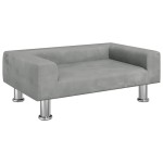 vidaXL Canapea pentru copii, gri deschis, 70x45x26,5 cm, catifea vidaXL Canapea pentru copii, gri deschis, 70x45x26,5 cm, catifea