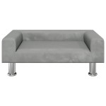 vidaXL Canapea pentru copii, gri deschis, 70x45x26,5 cm, catifea vidaXL Canapea pentru copii, gri deschis, 70x45x26,5 cm, catifea