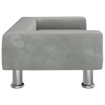 vidaXL Canapea pentru copii, gri deschis, 70x45x26,5 cm, catifea vidaXL Canapea pentru copii, gri deschis, 70x45x26,5 cm, catifea